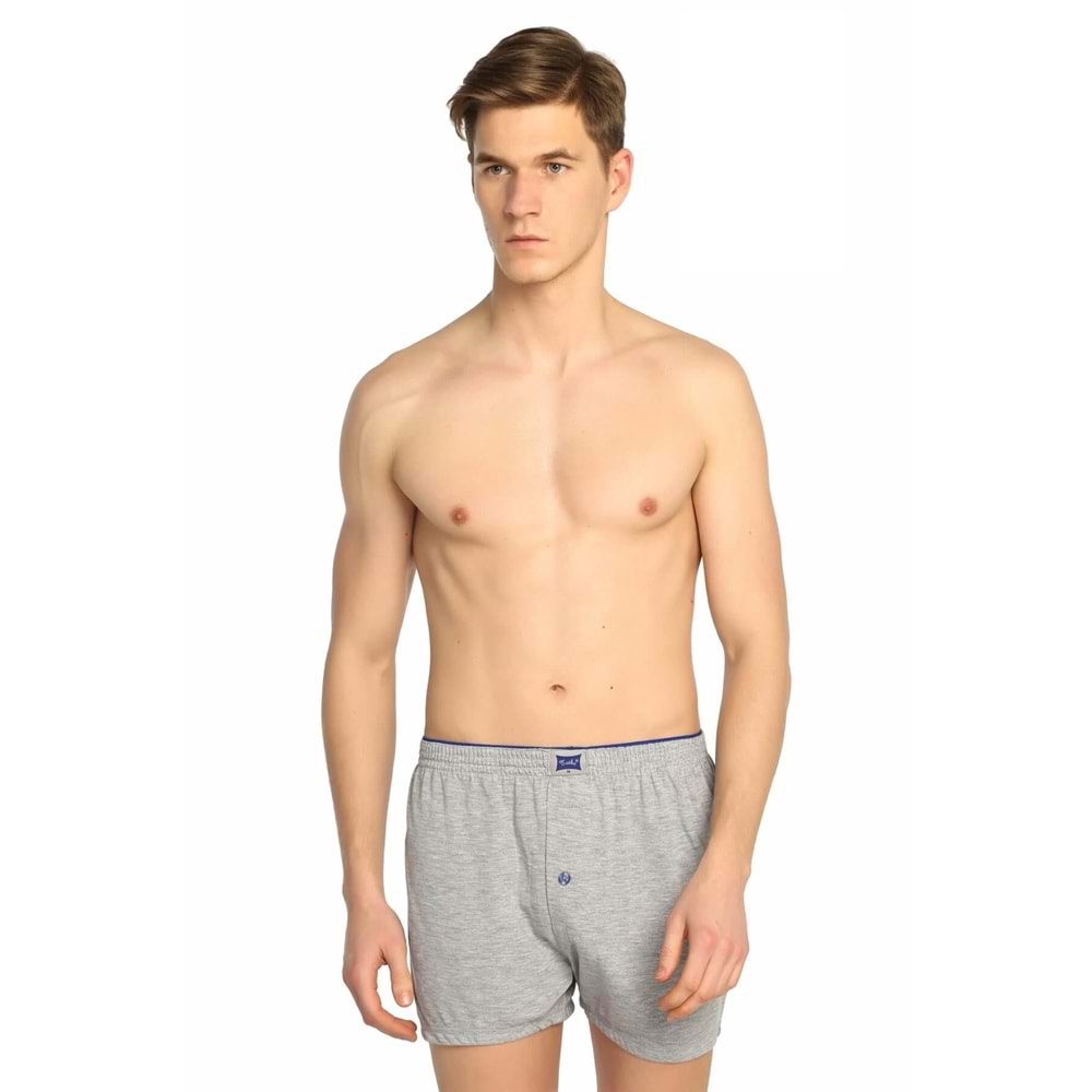 Tutku Erkek Pamuk Boxer Füme – Rahat ve Dayanıklı İç Giyim