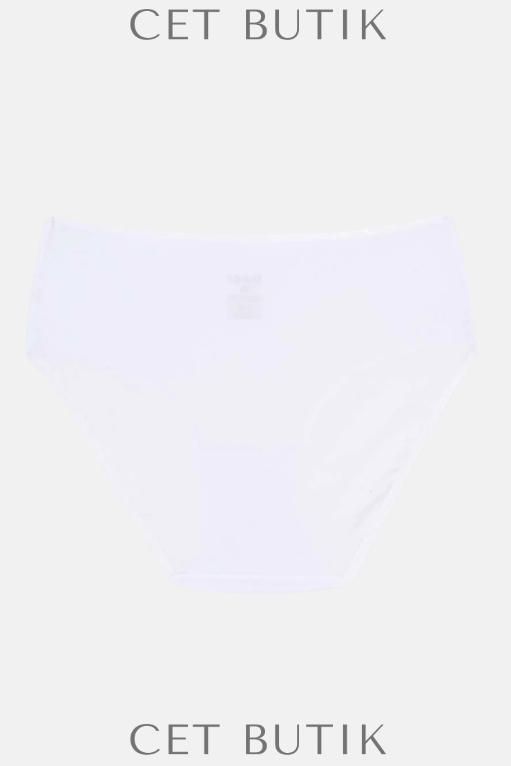 Dagi 5104KC Beyaz Yüksek Bel 3’lü Slip Külot Süprem İnce Kumaş