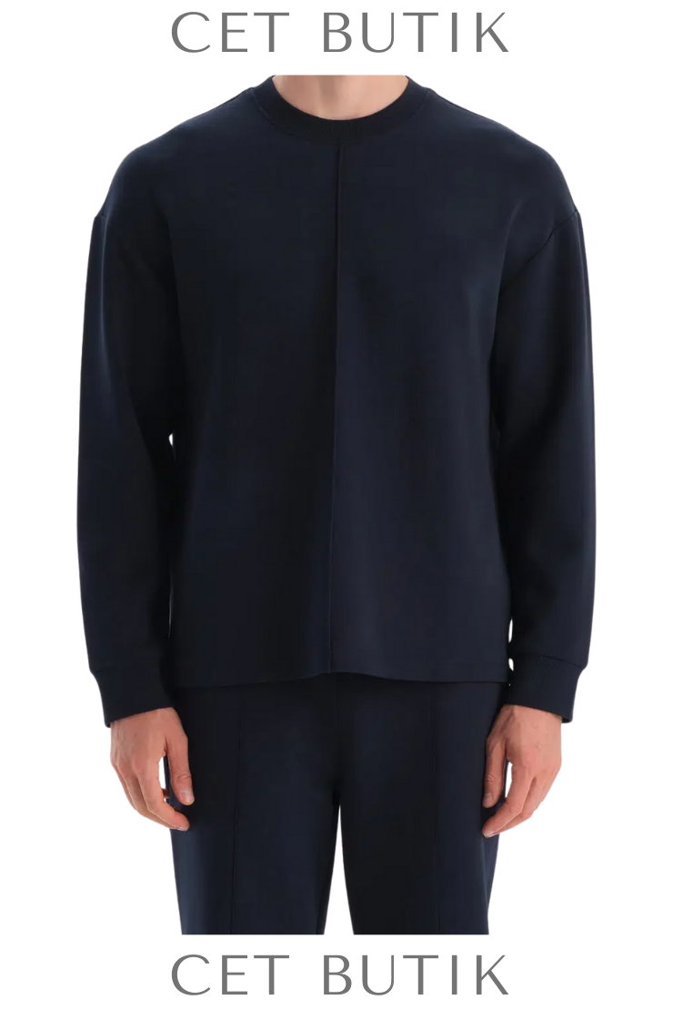 Dagi Nervür Detaylı Uzun Kollu Sweatshirt Şık & Rahat Stil