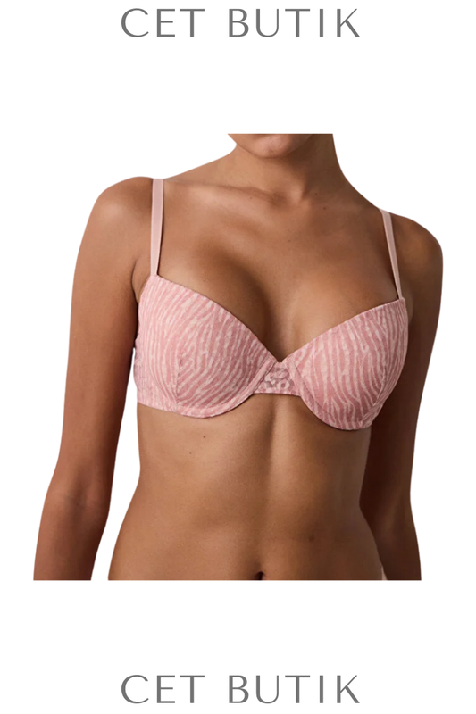 Penti Daylift Printed Lace Açık Gül Kurusu Sütyen | Balenli Destek