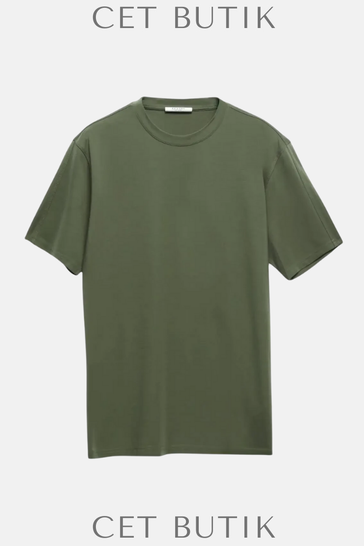 Ramsey Açık Mavi Bisiklet Yaka T-Shirt – Regular Fit