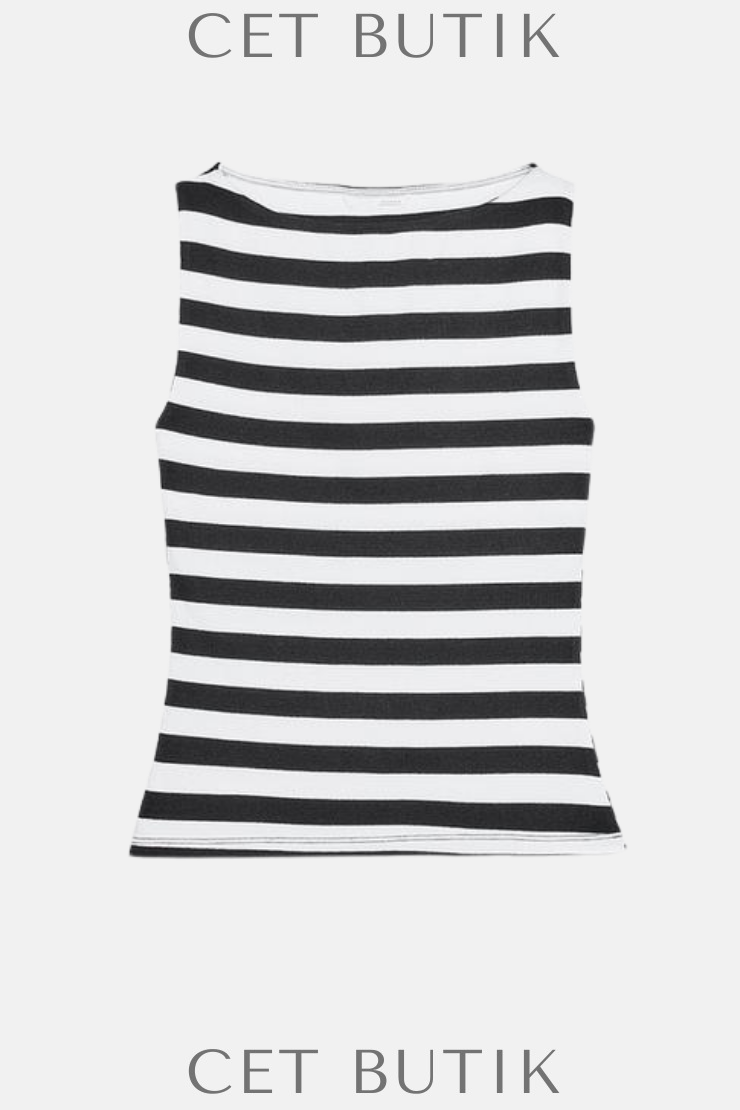 Zara Fitilli Top – Pamuklu & Slim Fit Basic | Kadın Moda