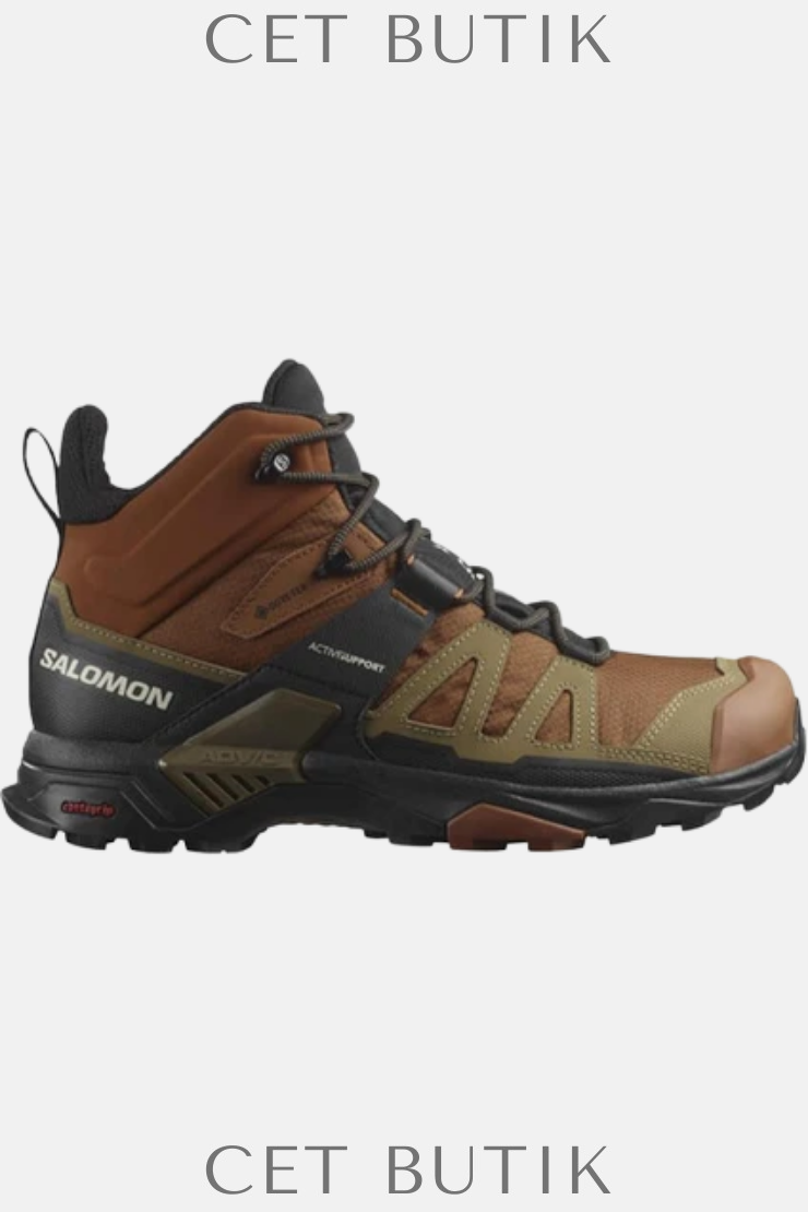 Salomon X Ultra 4 Mid GTX Erkek Outdoor Bot – Su Geçirmez Karamel Trekking Ayakkabı