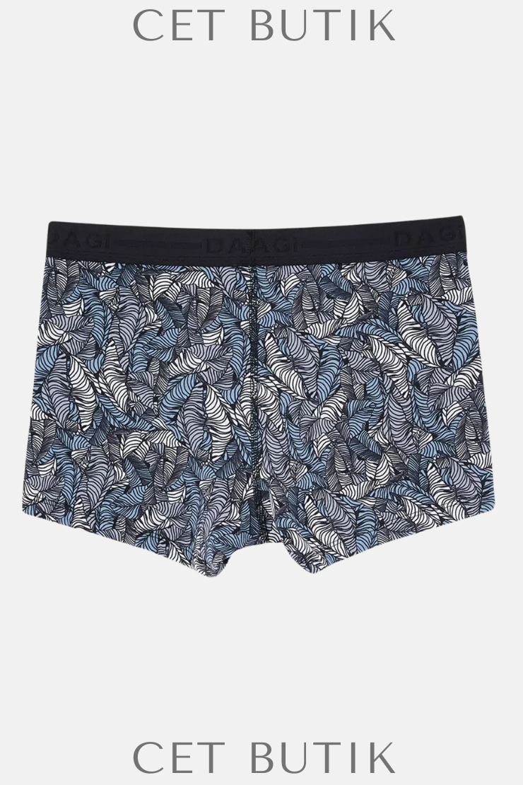 Dagi 5210 Siyah Desenli Pamuk Boxer – 3’lü Paket