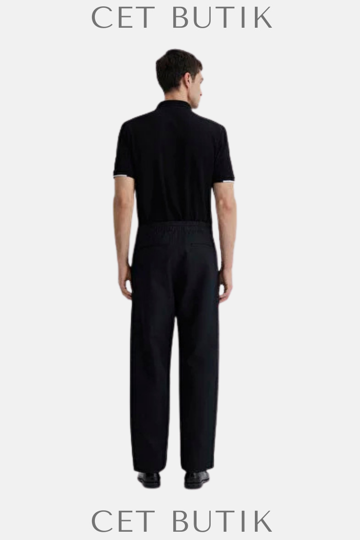 Mavi Black Siyah Slim Straight Pantolon – Pamuk & Keten Karışımı
