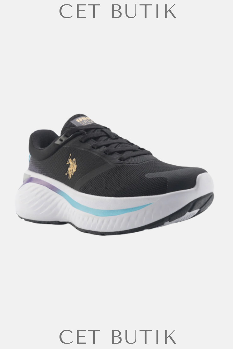 U.S. Polo Assn. Turner 5FX Siyah Kadın Koşu Ayakkabısı