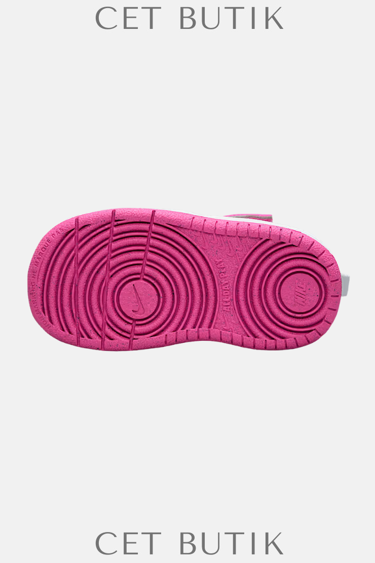 Nike Court Borough Low Recraft (TD) White / Laser Fuchsia Çocuk Sneaker