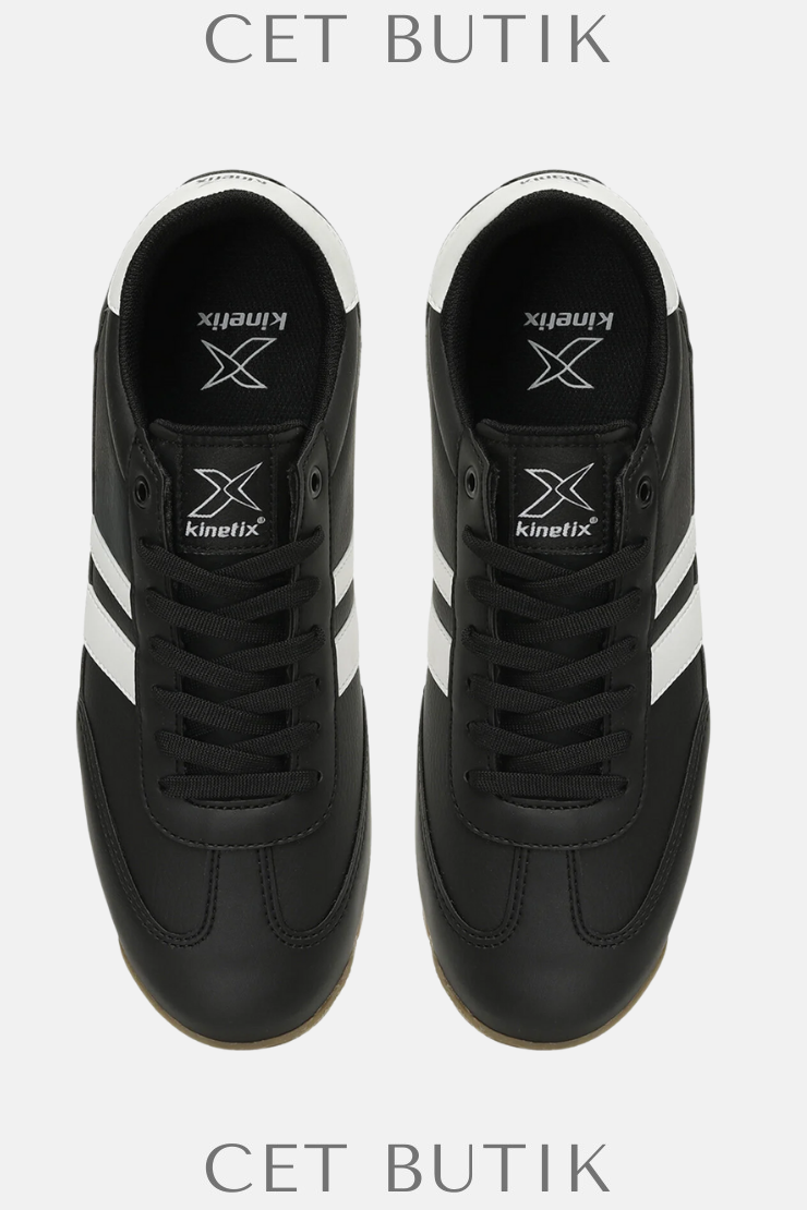 Kinetix HALLEY PU 5PR Siyah Erkek Sneaker – Günlük Spor Ayakkabı