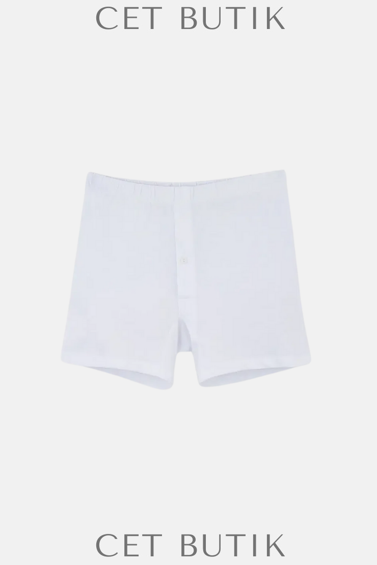 DAGİ D1220 Penye Boxer 2’li – Beyaz Erkek İç Giyim