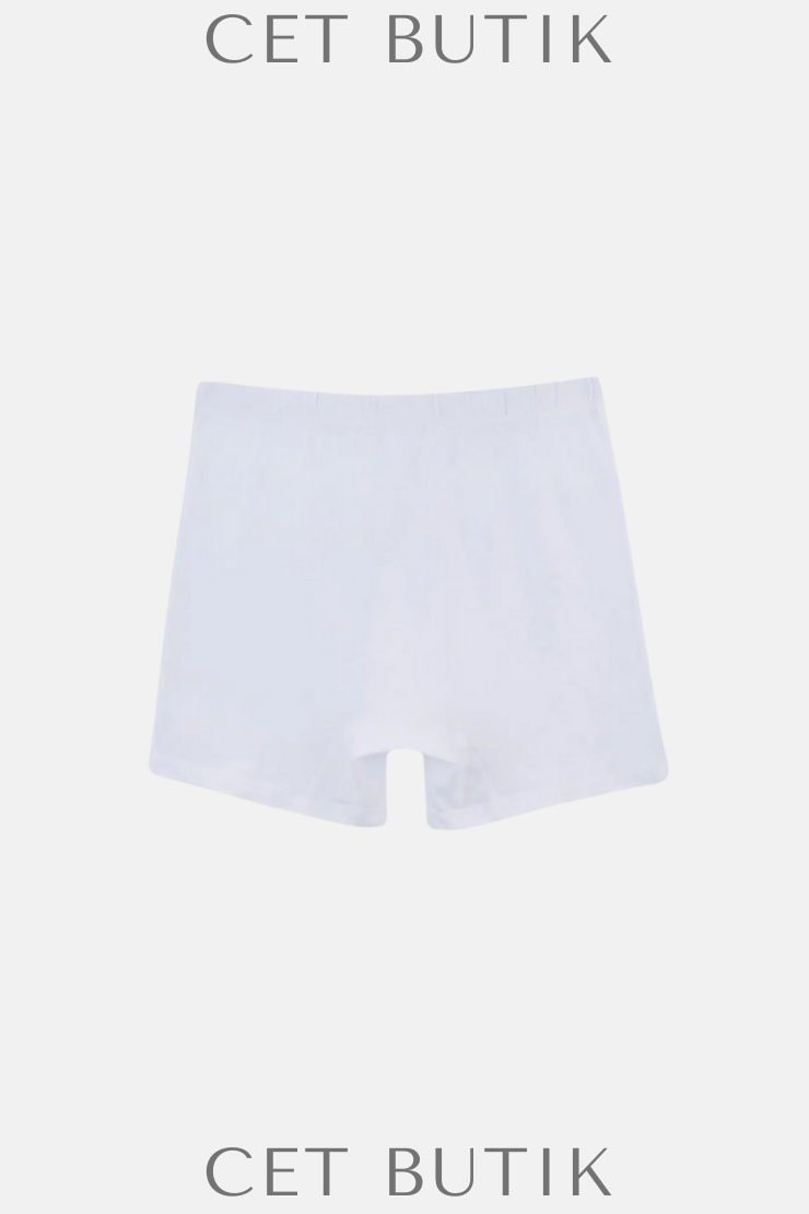 DAGİ D1220 Penye Boxer 2’li – Beyaz Erkek İç Giyim