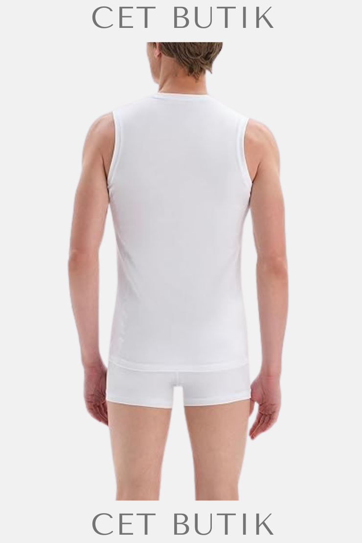 DAGİ D5060 Compact Kolsuz V Yaka T-Shirt