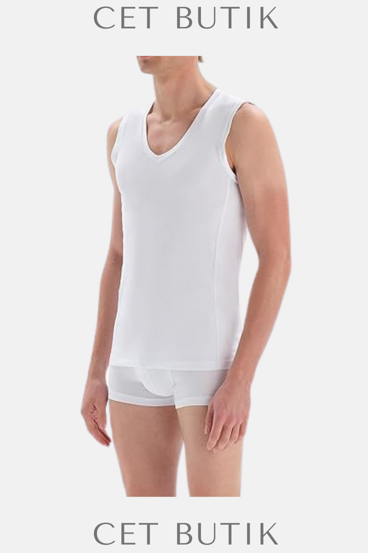 DAGİ D5060 Compact Kolsuz V Yaka T-Shirt