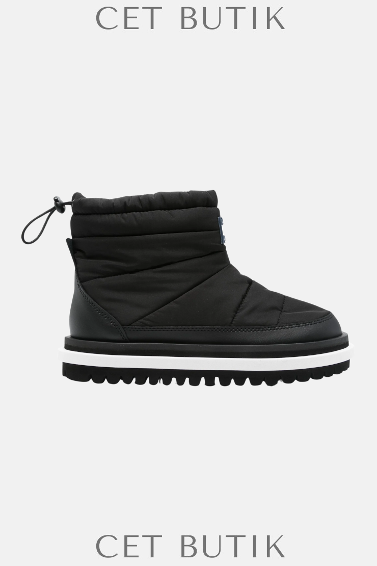 Tommy Jeans Padded Light Brown Rain Boots – Kadın Deri Yağmur Botu