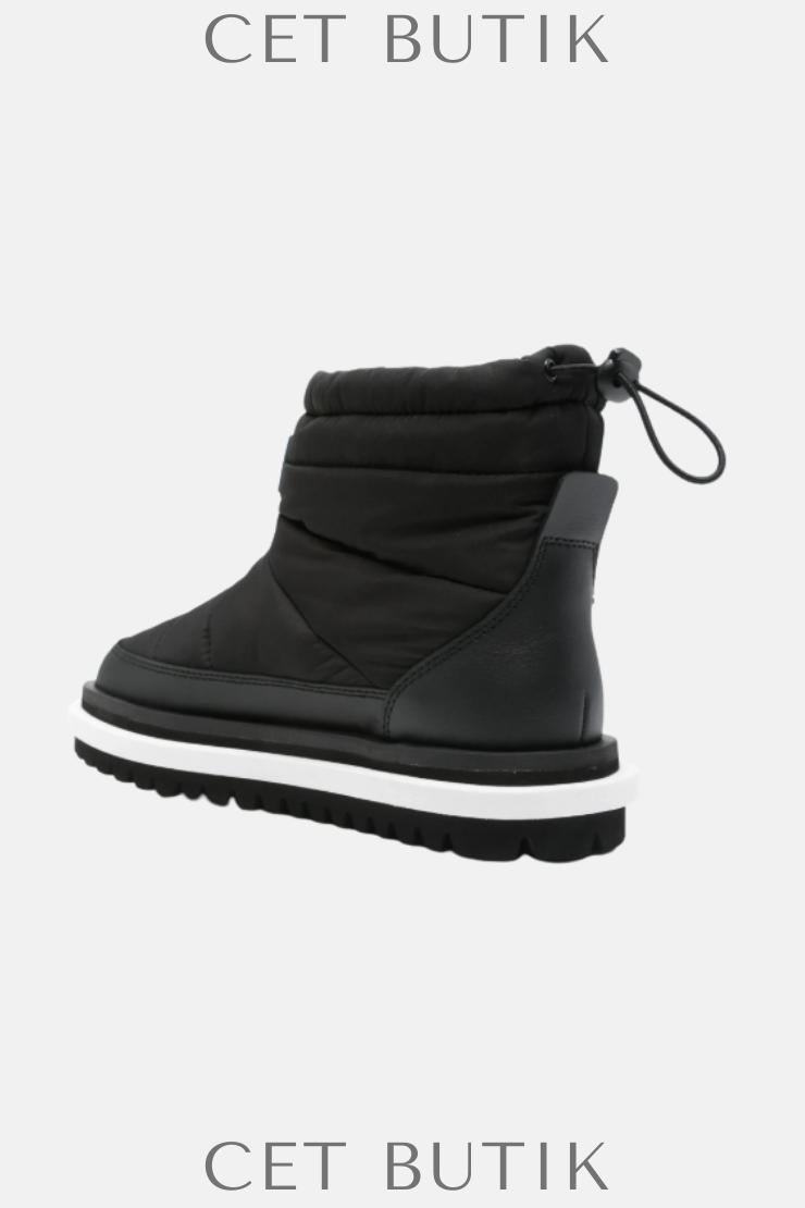 Tommy Jeans Padded Light Brown Rain Boots – Kadın Deri Yağmur Botu