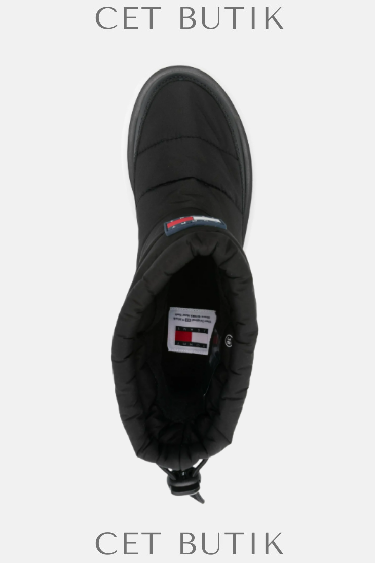 Tommy Jeans Padded Light Brown Rain Boots – Kadın Deri Yağmur Botu