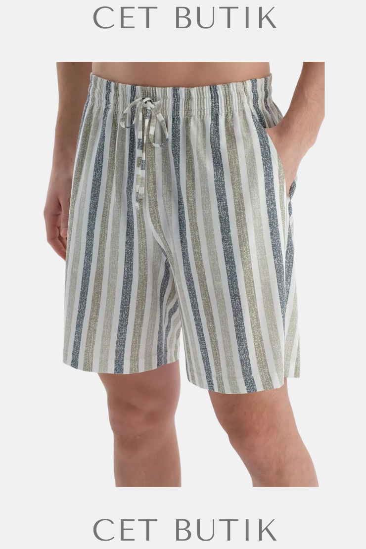 DAGİ Indigo Pat & Fleto Cep Detaylı Pijama Takımı