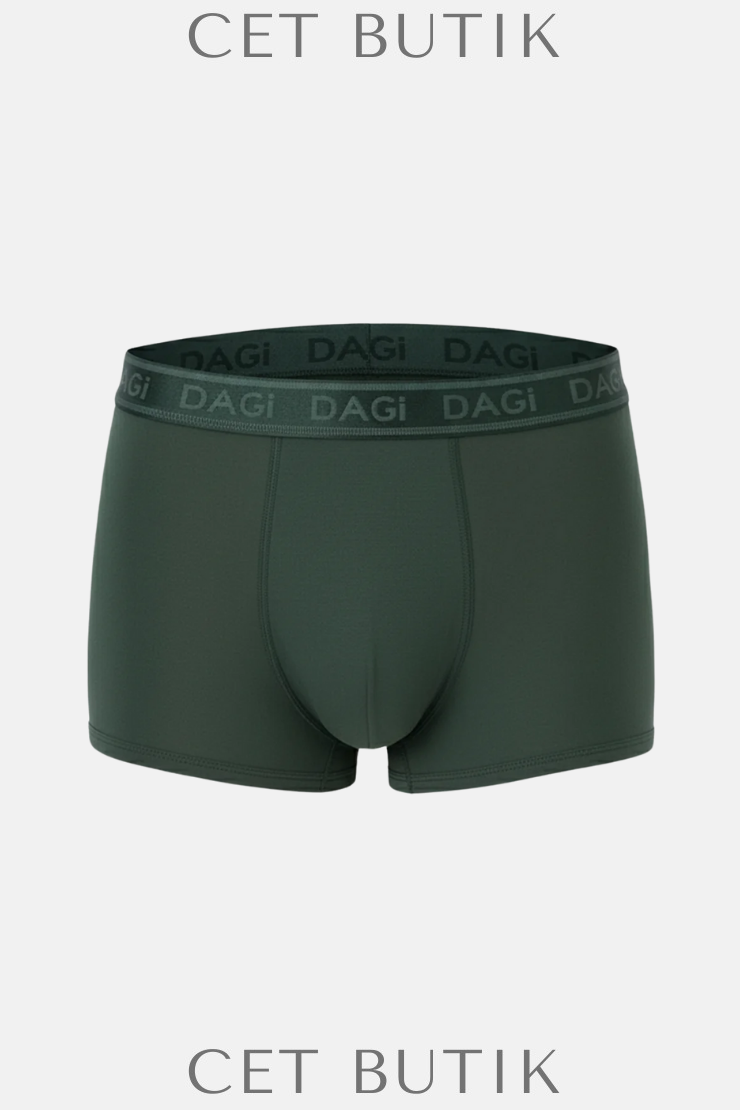 DAGİ 4210 Yeşil 3’lü Desenli Micro Modal Boxer