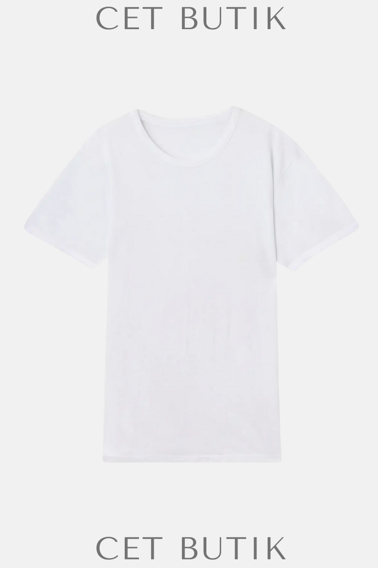 DAGİ D1160 Beyaz Sıfır Yaka Erkek 2’li T-Shirt