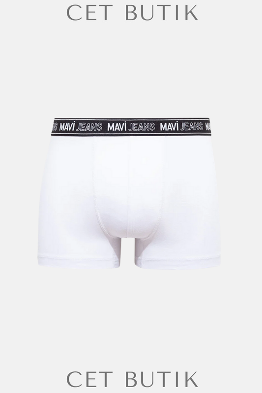 Mavi M0911082-620 Beyaz Fitted Boxer – %95 Pamuk / %5 Elastan
