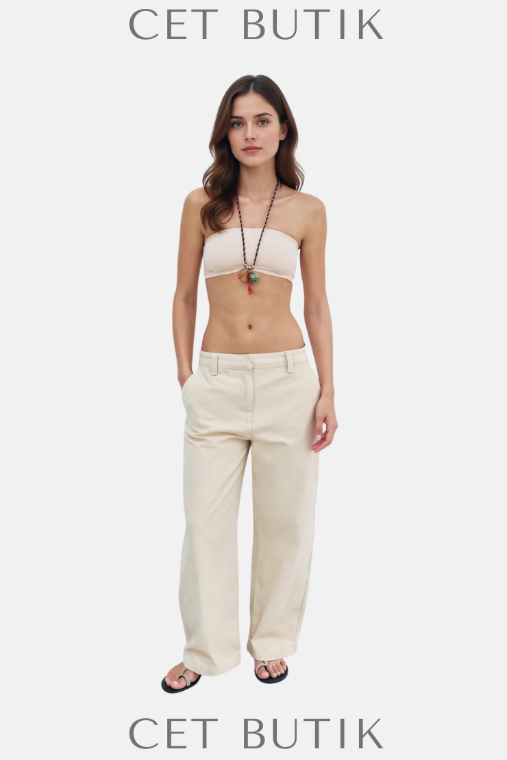 Zara Kadın Balloon Pantolon 9632/072/743 – ZW Collection Yüksek Bel Rahat Kesim %100 Pamuk