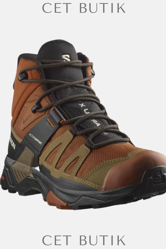 Salomon X Ultra 4 Mid GTX Erkek Outdoor Bot – Su Geçirmez Karamel Trekking Ayakkabı