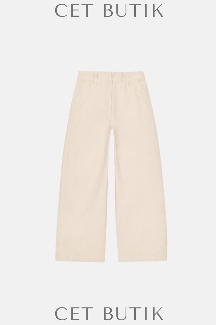 Zara Kadın Balloon Pantolon 9632/072/743 – ZW Collection Yüksek Bel Rahat Kesim %100 Pamuk