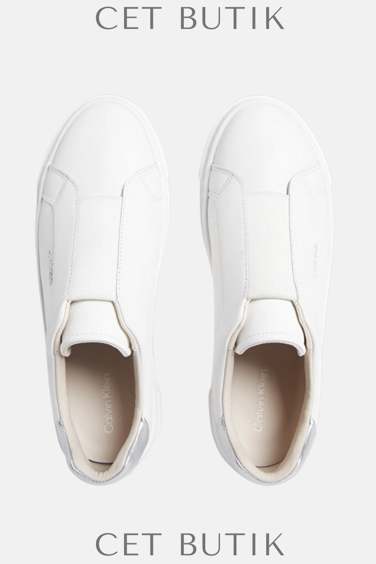 Calvin Klein Cupsole Slip On Kadın Sneaker – Deri / Slip-On Stil
