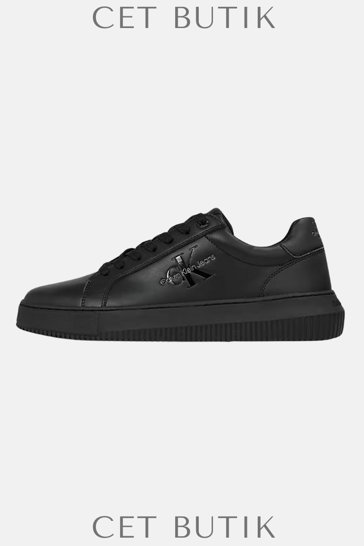 Calvin Klein Hakiki Deri Logolu Erkek Sneaker