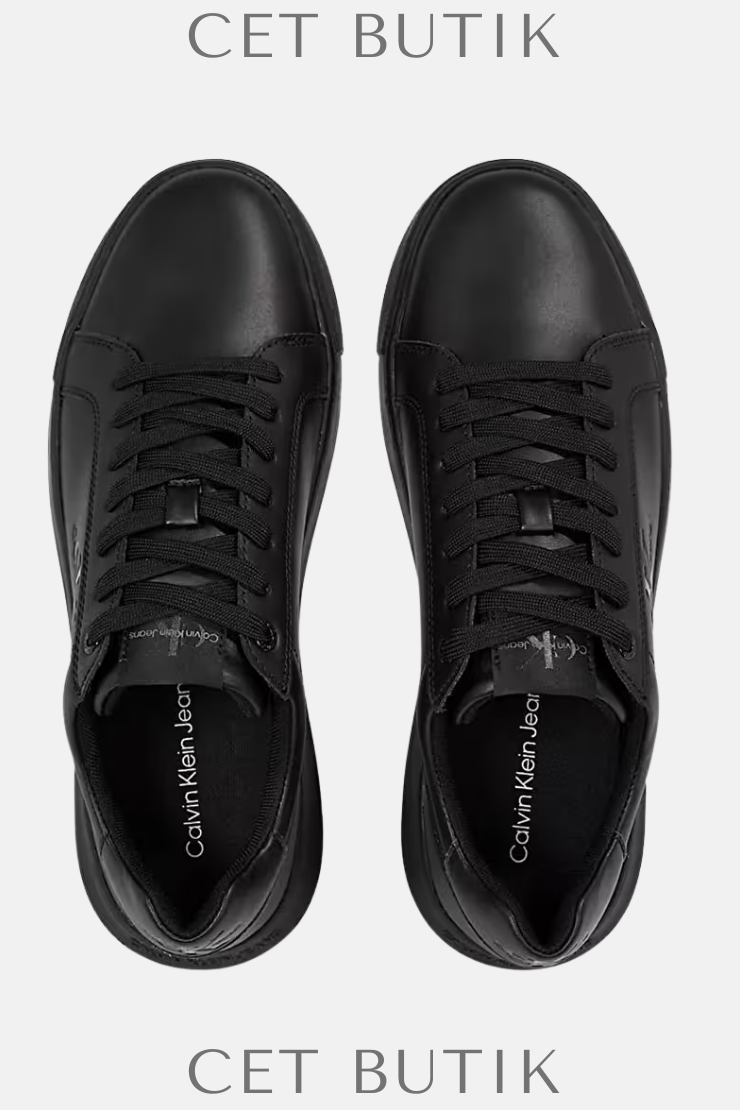 Calvin Klein Hakiki Deri Logolu Erkek Sneaker