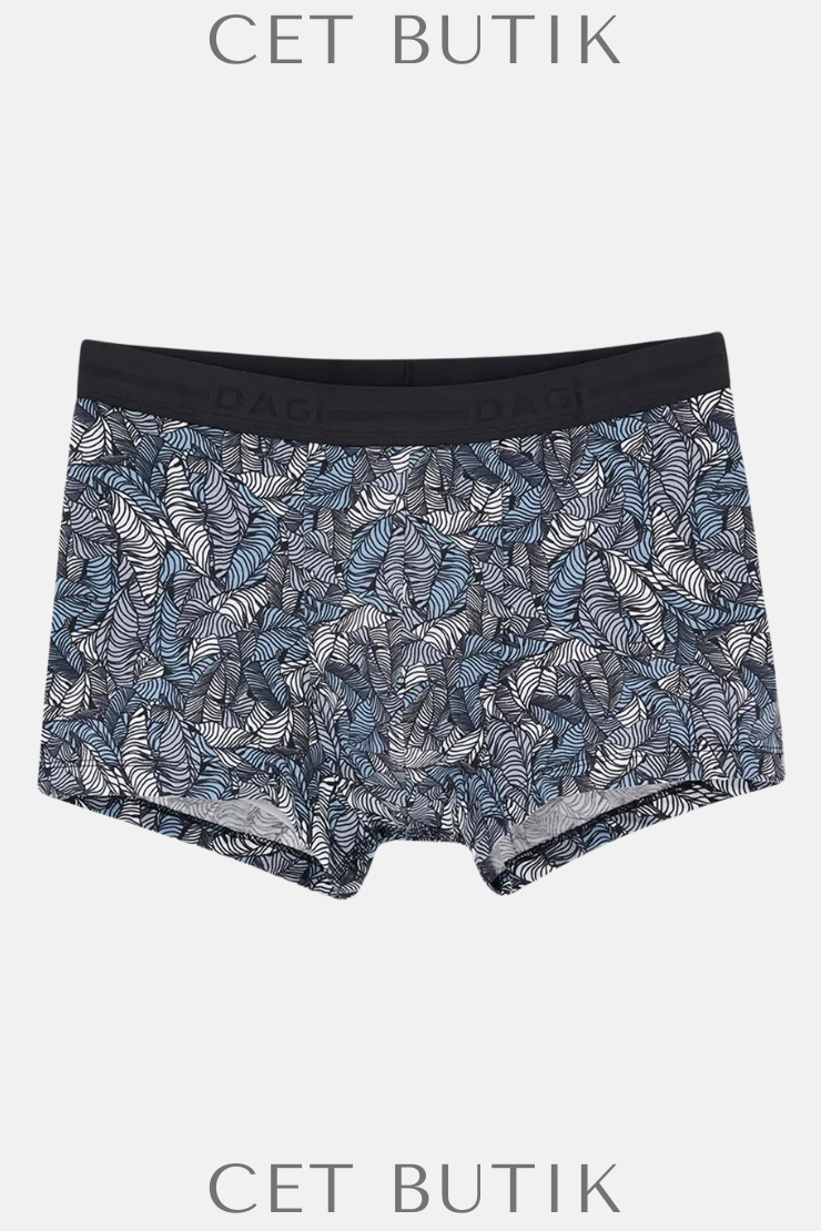 Dagi 5210 Siyah Desenli Pamuk Boxer – 3’lü Paket