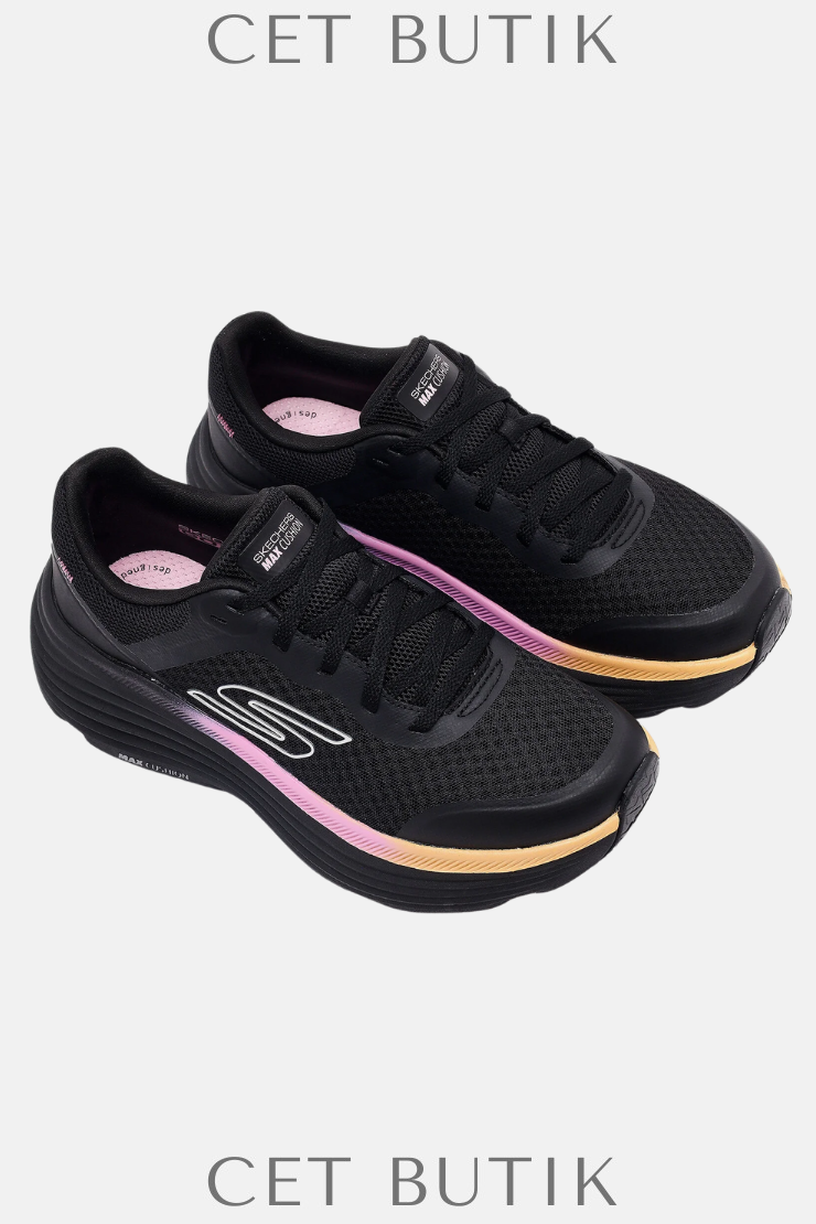 Skechers P-Max Cushioning Endeavour Kadın Siyah Koşu Ayakkabısı