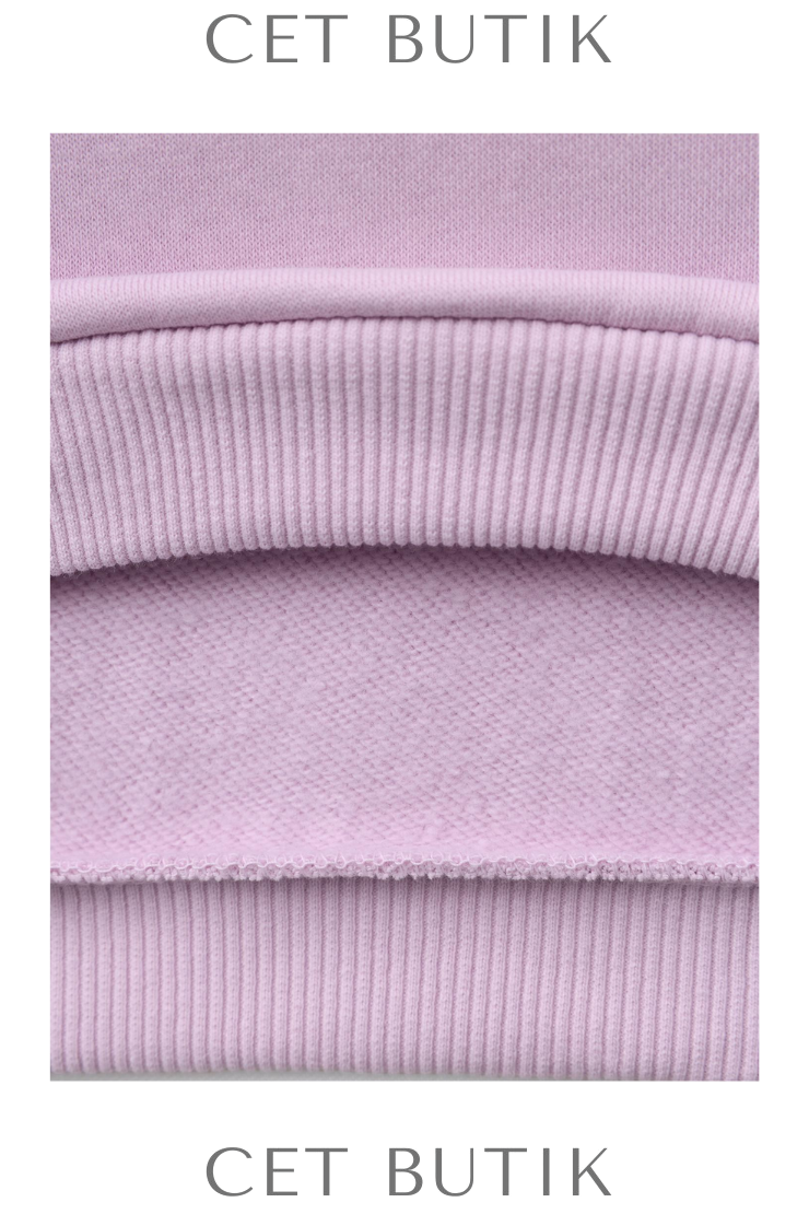 ZARA Fiyonklu Sweatshirt & Fitilli Tayt Takımı