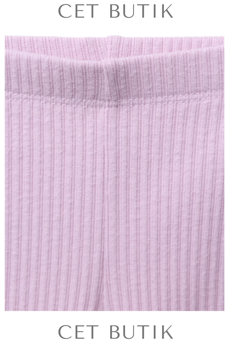 ZARA Fiyonklu Sweatshirt & Fitilli Tayt Takımı