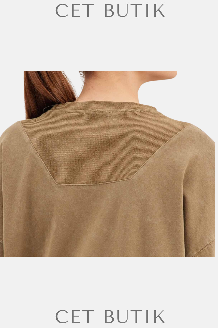 Manuka Soluk Efektli Oversize Sweatshirt