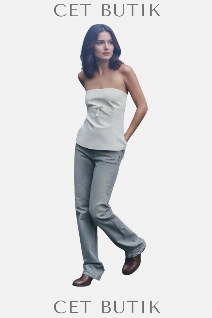 Zara TRF Yüksek Bel Düz Kesim Jean – Mavi | Konfor & Stil Bir Arada