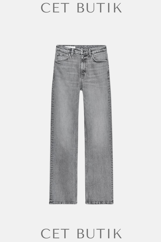 Zara TRF Yüksek Bel Düz Kesim Jean – Mavi | Konfor & Stil Bir Arada