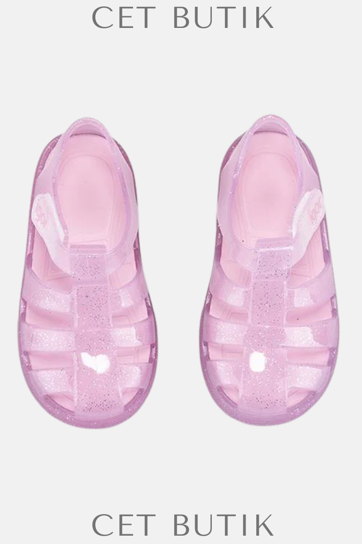 Igor Star Glitter Simli Pembe Çocuk Sandalet