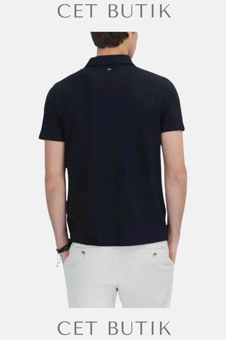 Kip Desenli Polo Yaka T-Shirt – Regular Fit