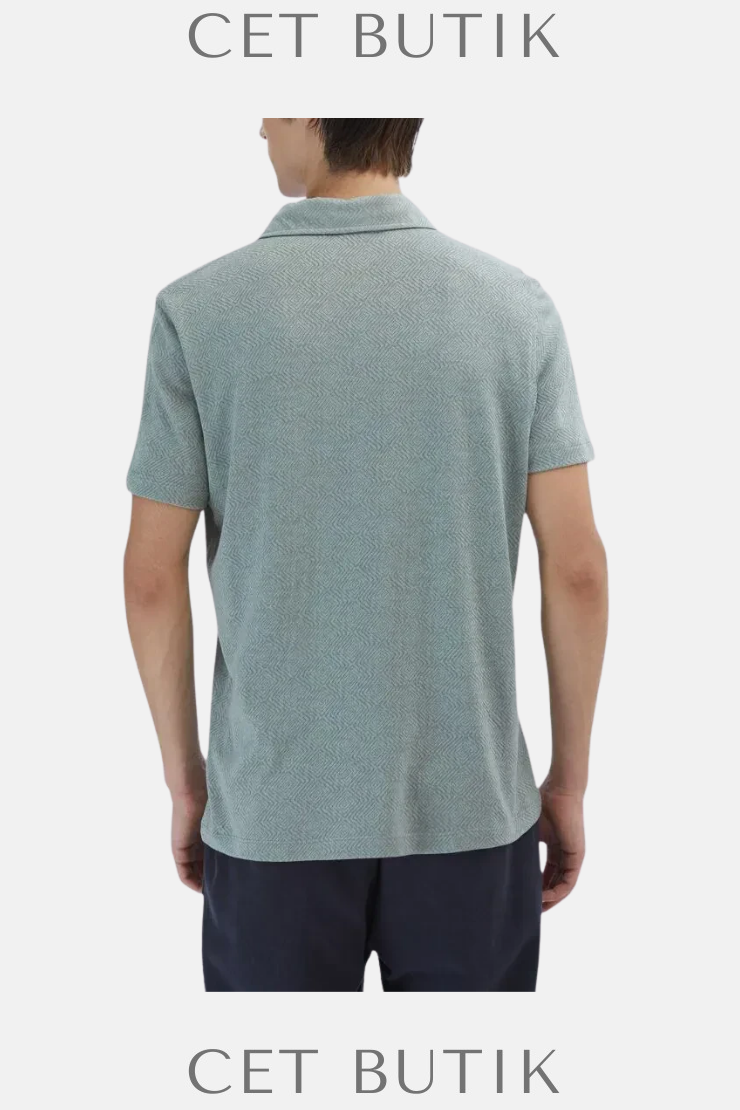 Kip Desenli Polo Yaka T-Shirt – Regular Fit