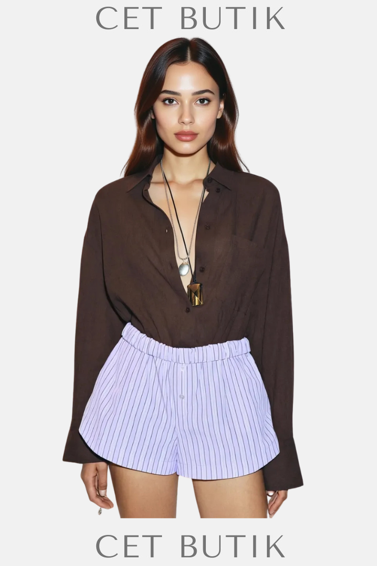 Zara Turn-Up Bel Mini Şort
