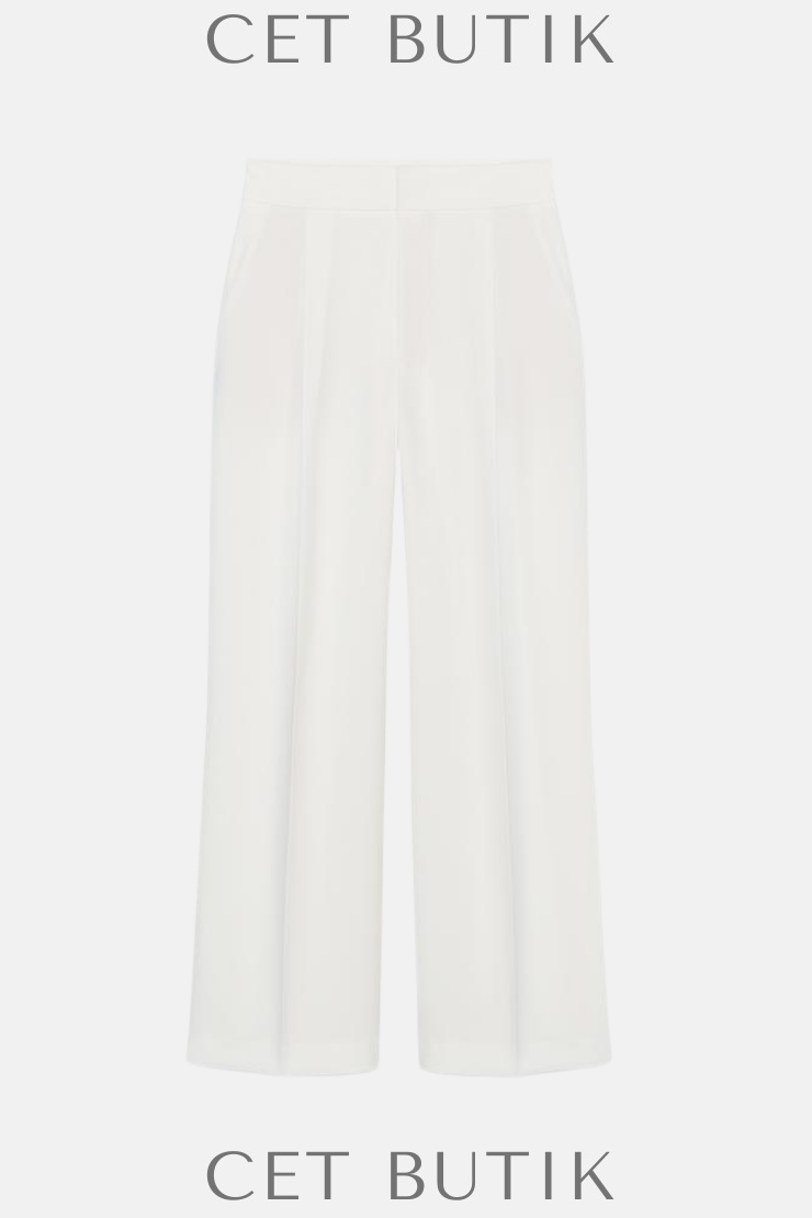 Zara ZW Collection Straight-Leg Pantolon – Ecru (Ref. 3811/048/712)