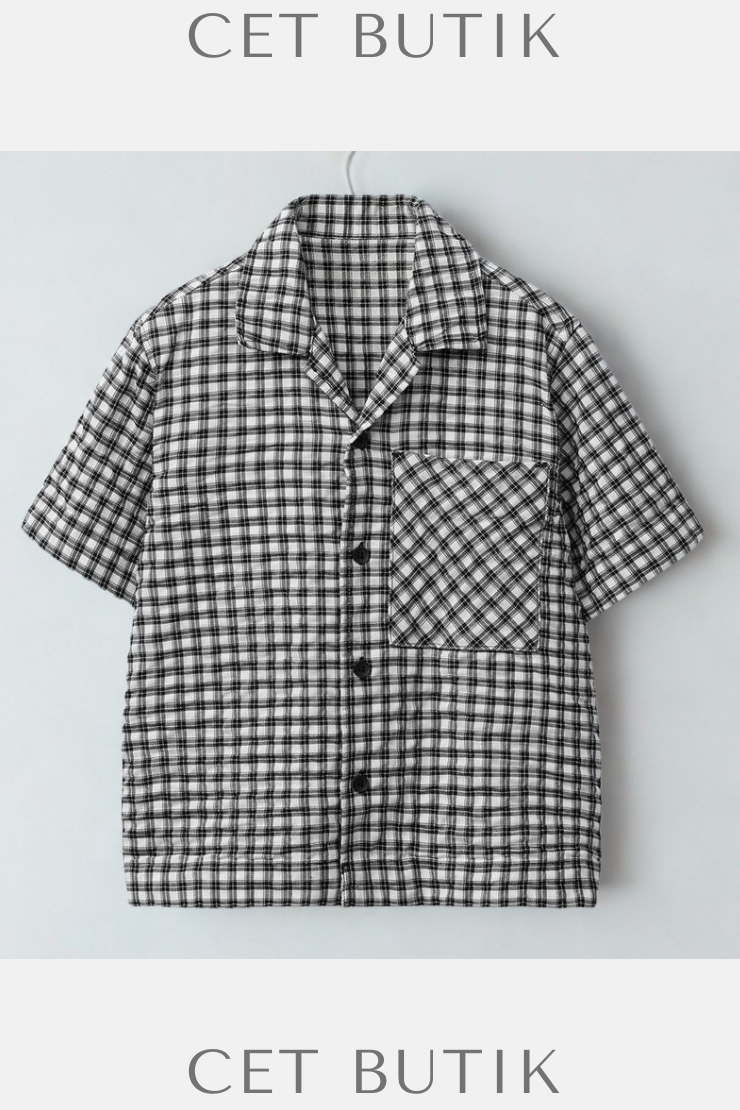 Zara Wrinkled Effect Checked Shirt