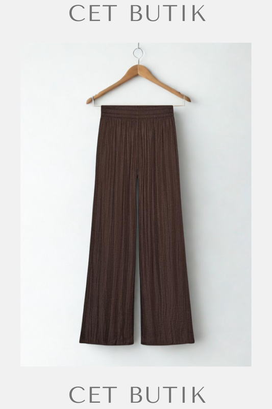 Zara Geniş Dökümlü Pantolon – Cava / Flowy Wide Leg
