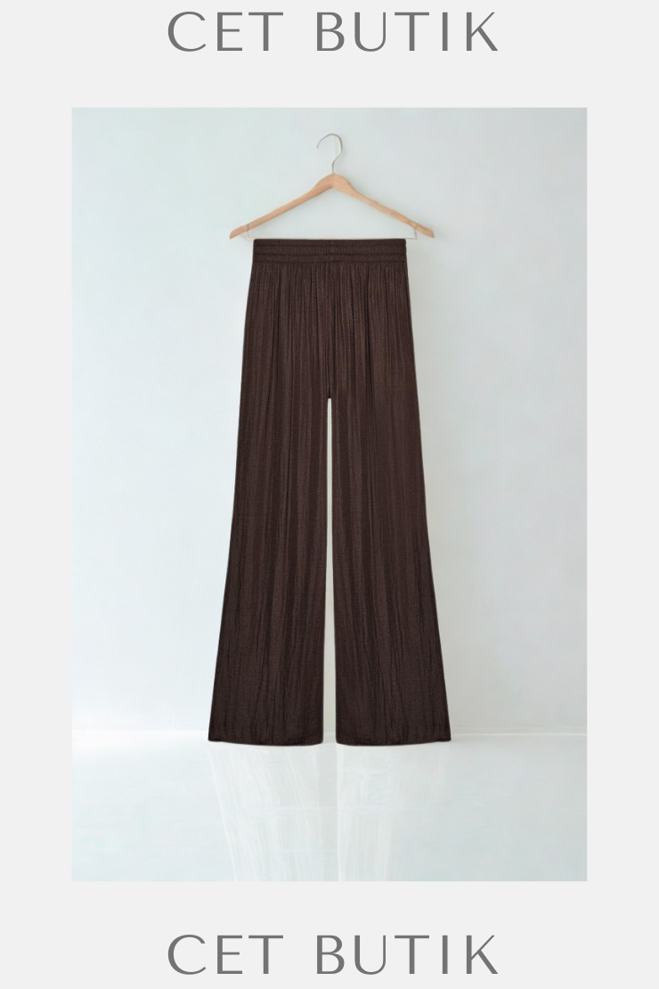 Zara Geniş Dökümlü Pantolon – Cava / Flowy Wide Leg