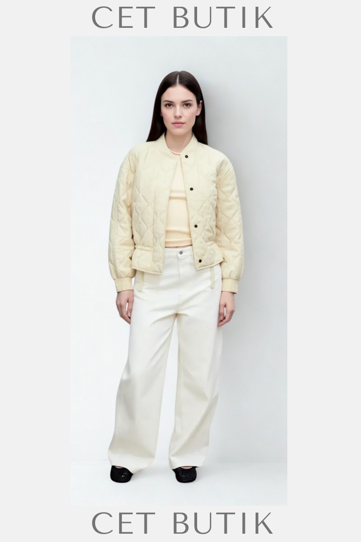 Mango Kapitone Bomber Ceket