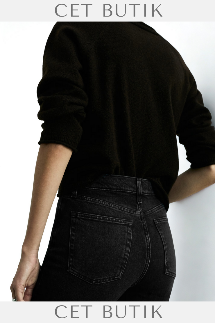 Mango Claudia Slim Fit Cropped Jean — Yüksek Bel Kısa Paça