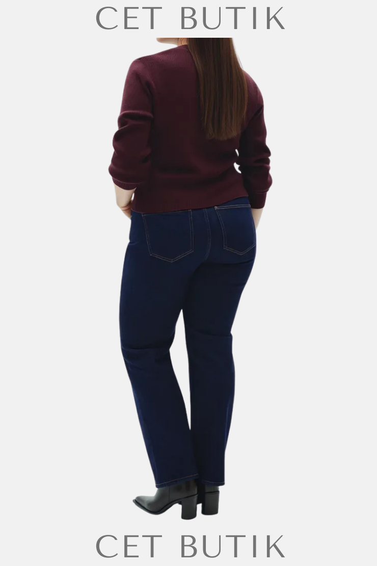 Mango Matilda Straight Fit Rinse Wash Jean
