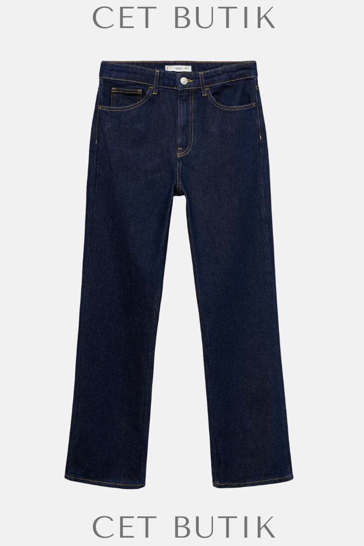 Mango Matilda Straight Fit Rinse Wash Jean