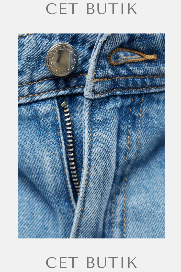 Mango Yüksek Bel Geniş Paça Jean