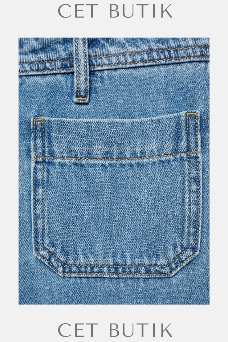 Mango Yüksek Bel Geniş Paça Jean